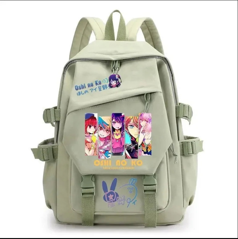 Mochila OSHI NO KO, mochila de anime recomendada para niños, mochila escolar para estudiantes, regalo para niñas, mochila de viaje diaria bonita