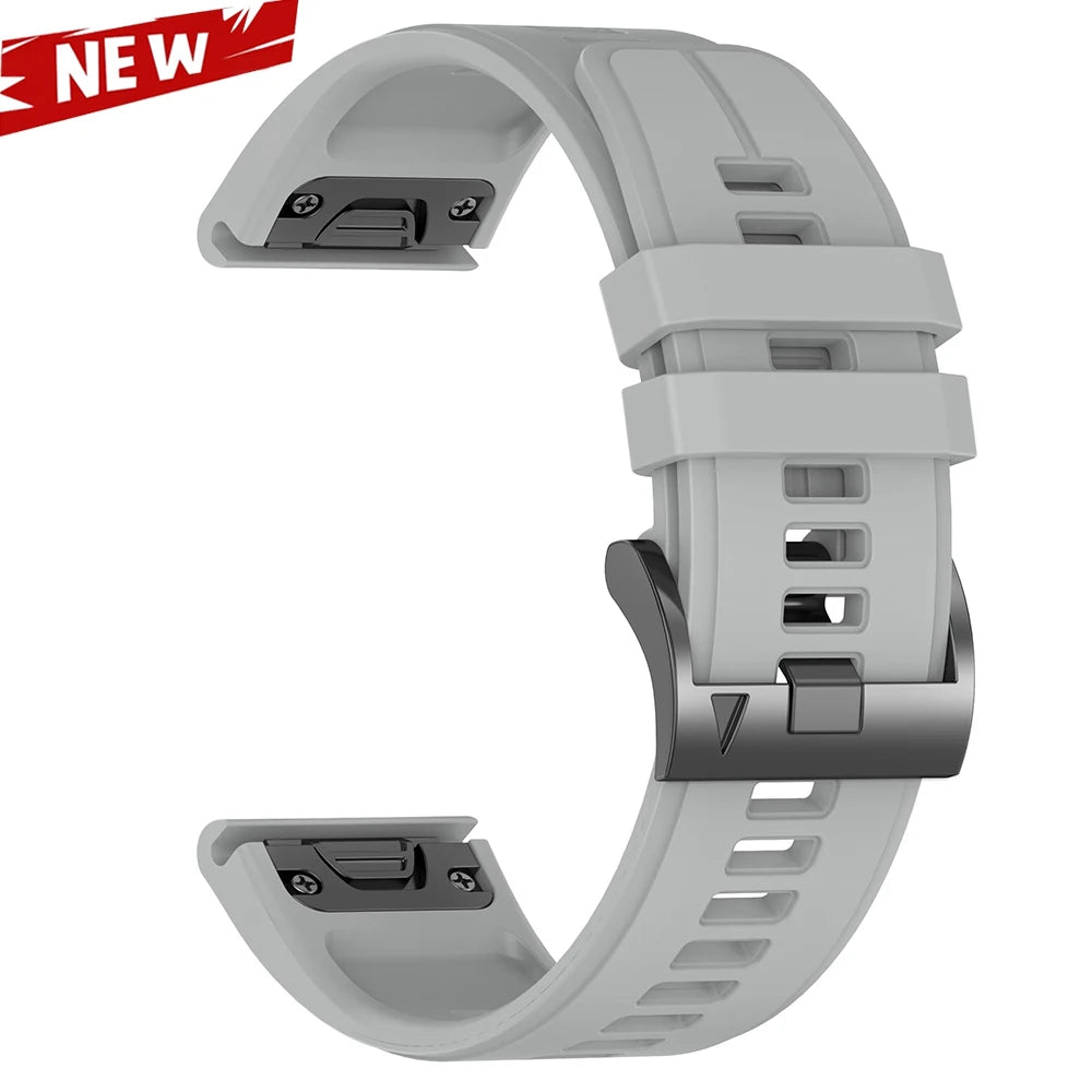 Correa deportiva de silicona QuickFit de 26 y 22mm para Garmin Fenix 7 7X PRO 6 6X GPS 5 5X Plus 3 HR Epix Pro instinto 2X