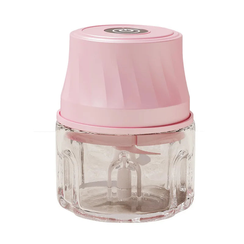 Wireless Electric Grinder Garlic Masher Mini Electric Garlic And Meat Grinder - 3-in-1 Food Chopper/Quiet Blender/Garlic