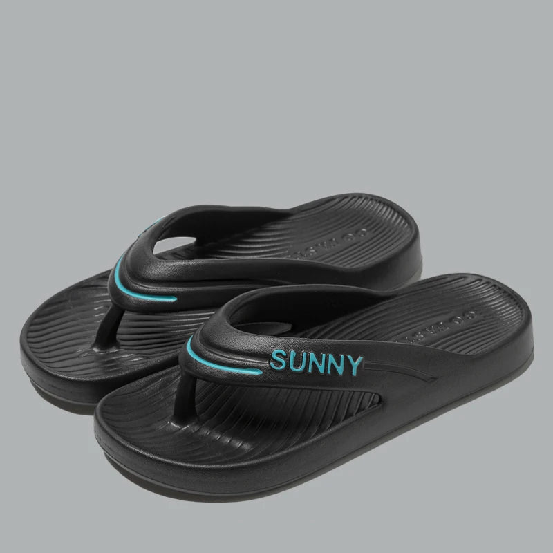 Chanclas de EVA con plataforma gruesa para mujer, sandalias de playa antideslizantes con Clip dedos, cómodas zapatillas de nube de suela blanda para verano