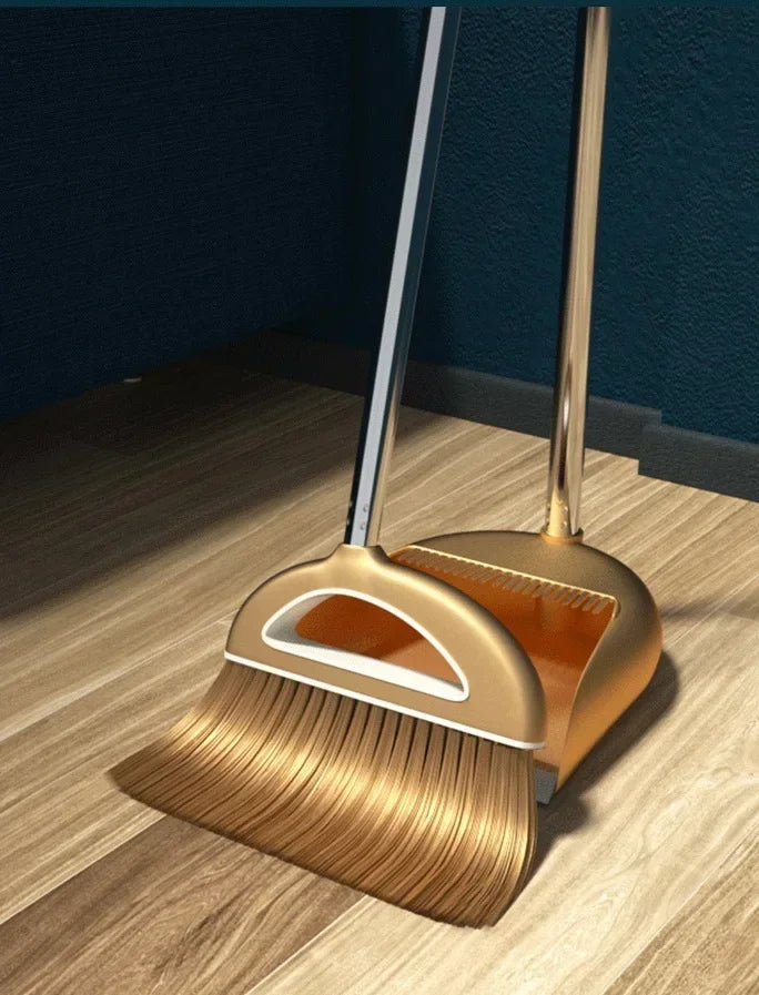 Juego de escoba mágica y recogedor de plástico, herramientas de limpieza, limpiaparabrisas para suelos, accesorios para el hogar, cepillo para polvo de barrido multifunción