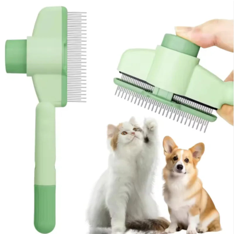 Cepillo para Perros, Removedor de Pelo de Mascotas, Cepillo Autolimpiante con un Botón, Cepillo de Masaje para Perros y Gatos, Productos para el Cuidado de Mascotas