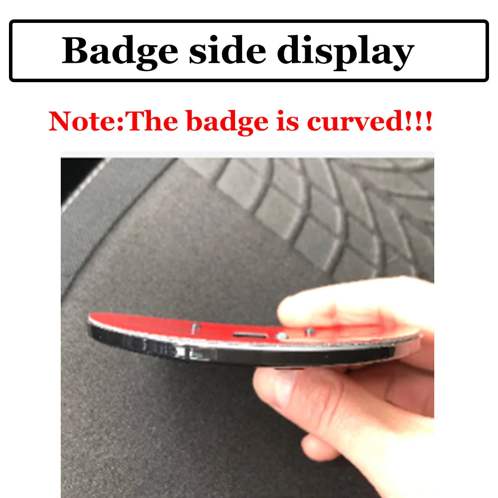 Emblema ABS de 80/90/100mm para el capó delantero del coche, adhesivo para maletero, para Skoda Yeti, Octavia, Fabia, Kodiaq, Rapid, Karoq, Superb, Kamiq S