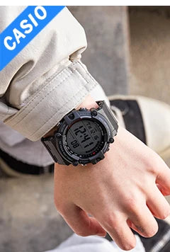 Reloj Casio con batería de 10 años de duración, 100m, resistente al agua, moda deportiva, reloj electrónico multifunción para exteriores, reloj masculino AE-1600