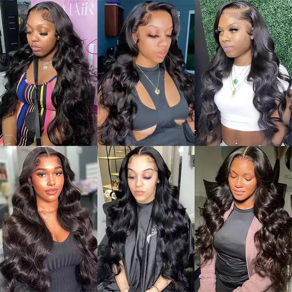 Peluca de cabello humano ondulado de 40 pulgadas, 13x4 13x6, con encaje frontal transparente HD, pelucas de cabello humano con encaje frontal 360 para mujeres negras