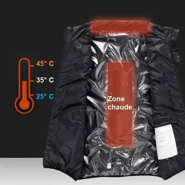 Nuevo superventas personalizable chaleco calefactable eléctrico trajes hechos a medida JRBX9869