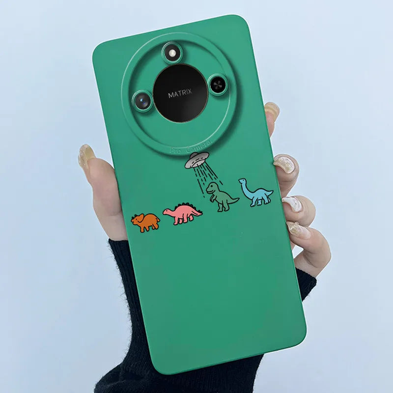 Para Honor X9C Funda de teléfono inteligente X9cSmart Funda de silicona suave dulce moda pintada dibujos animados niños niñas encantadora Funda trasera estampada