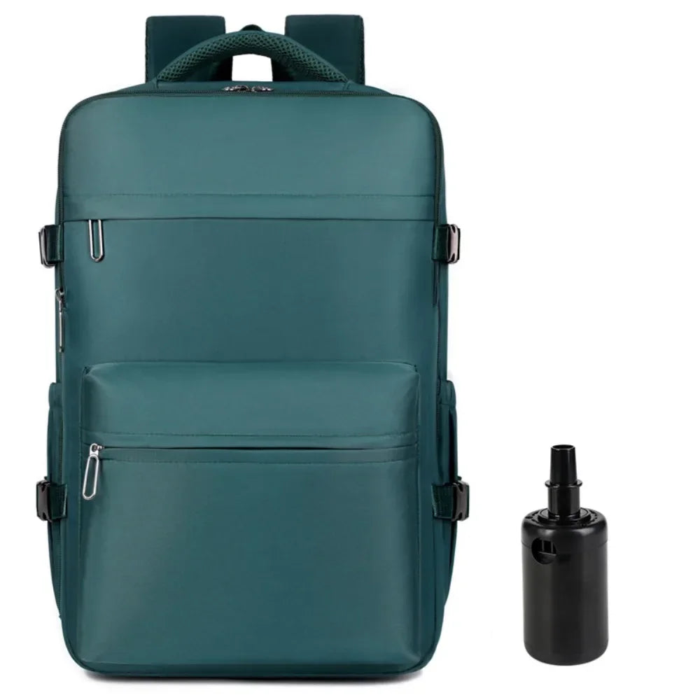 Mochila de compresión al vacío para hombre, mochila para ordenador portátil, mochila de viaje al vacío para senderismo, mochila Ryanair, bolsa de cabina de 46x30x20