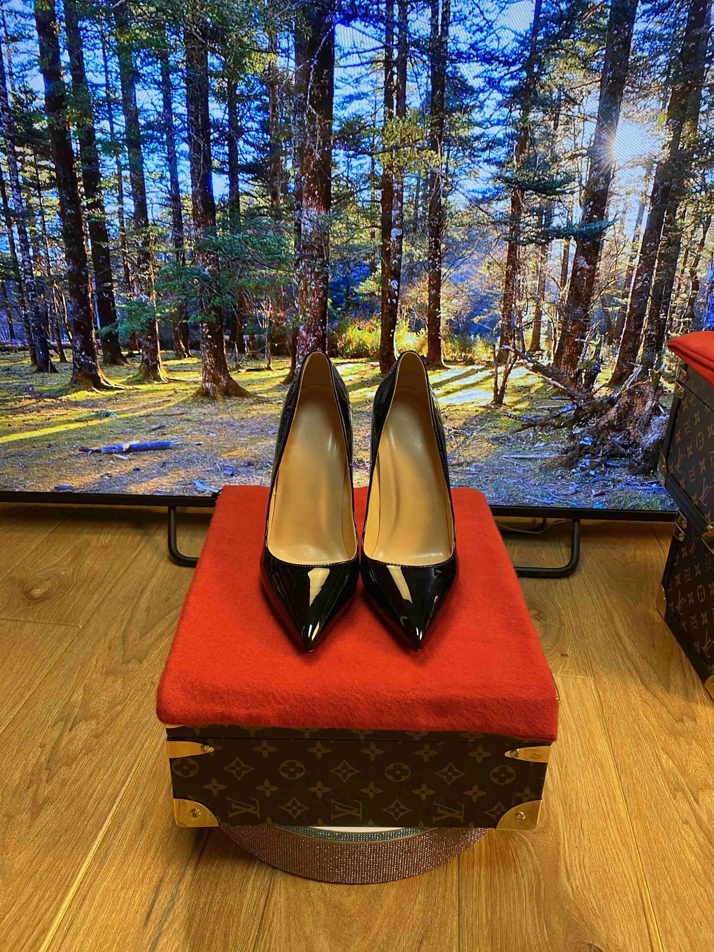 Nuevos Zapatos de Tacón Alto Clásicos de Charol de 12 cm, Modernos y Versátiles, Color Nude, Tacón Delgado de 10 cm, Tallas Grandes 33-46
