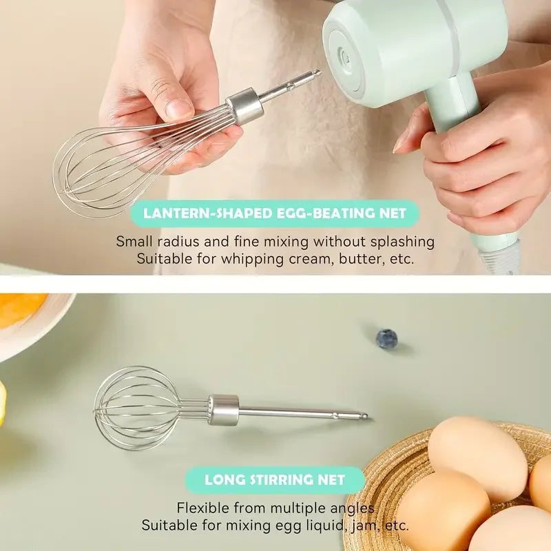 Batidor de huevos de acero inoxidable, batidor de alambre de cocina, batidor de globos, batidor de huevos de leche, batidor de huevos eléctrico de mano