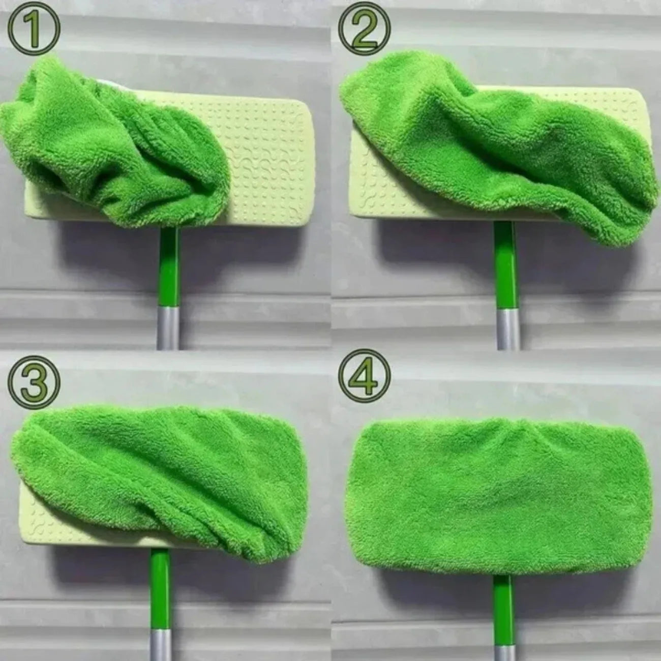 Juego de fundas para fregona ecológicas: paquete de 6 almohadillas planas lavables para fregar, fregar en húmedo y recoger el pelo de mascotas, alternativa reutilizable