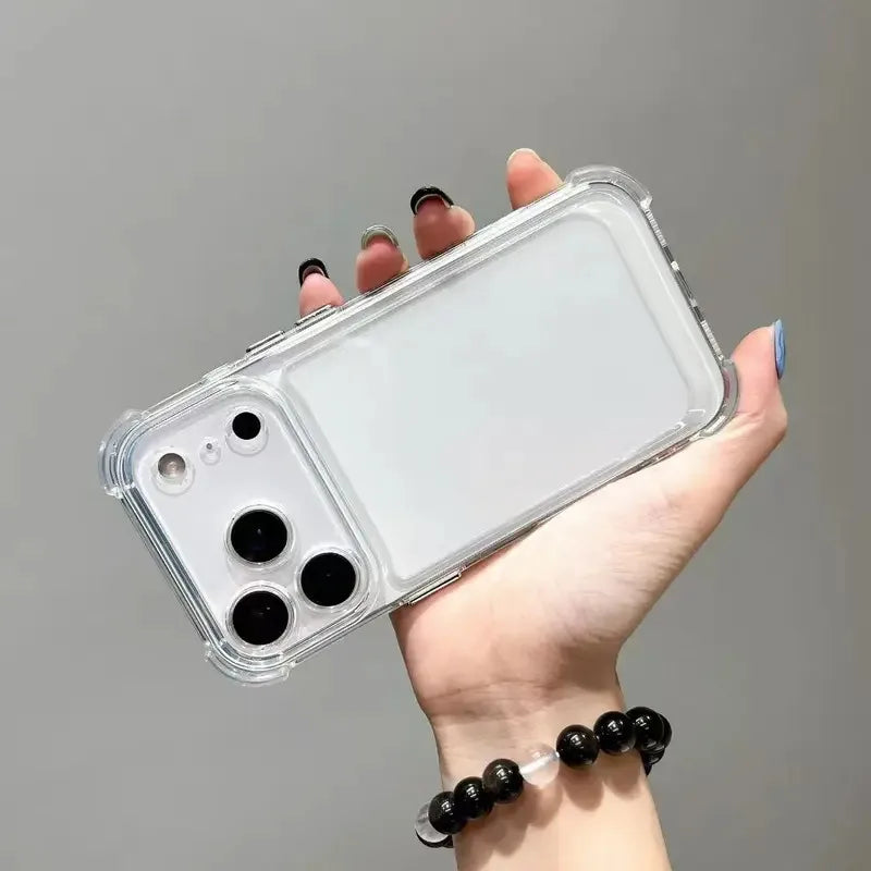 Funda de teléfono transparente a prueba de golpes de lujo para iPhone 17 Pro 16 15 14 13 12 11 17 Pro Max 17 Air Clear funda de parachoques suave