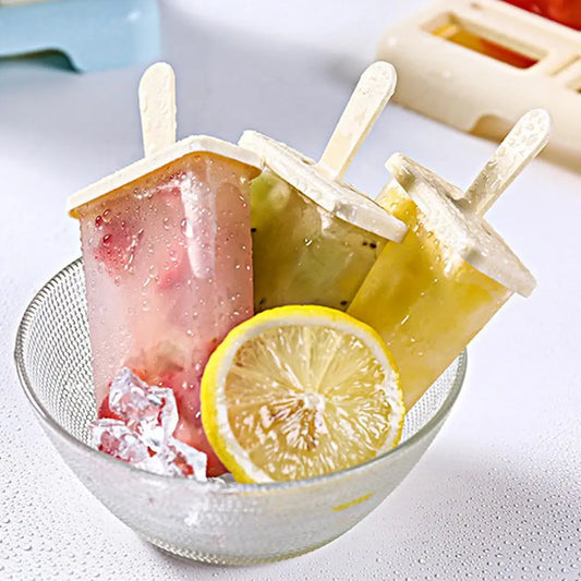 Moldes para helados de 9 piezas, molde para hacer helados de fácil desmolde, caja para helados caseros con palitos de plástico, utensilios de cocina