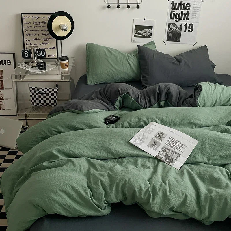 Juegos de edredón de cama, funda nórdica, sábanas con funda de almohada, juego de ropa de cama para cama Queen/King, edredones de cama