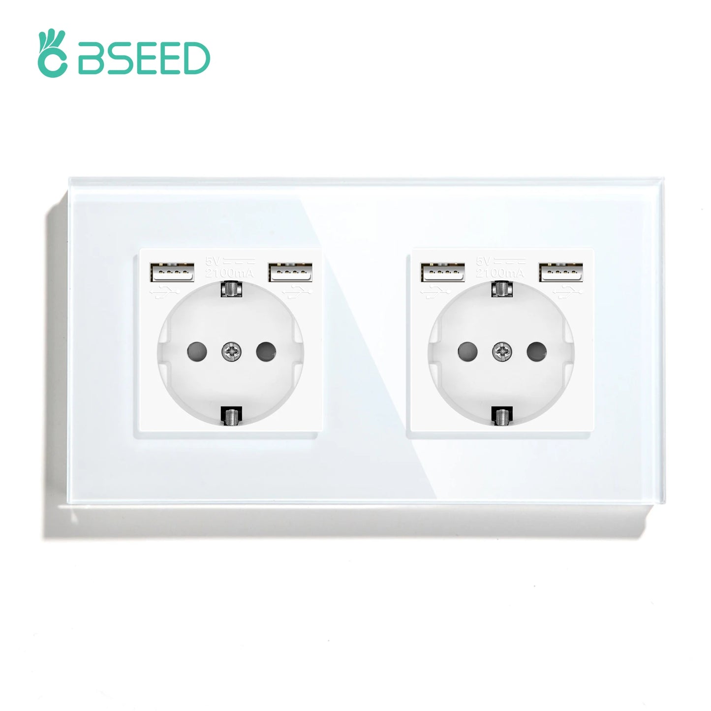 Interruptores BSEED Zigbee, interruptor de luz inteligente de 1/2/3 entradas, enchufes de pared normales de la UE, interruptores táctiles multicontrol, aplicación Tuya Smart Life Alexa