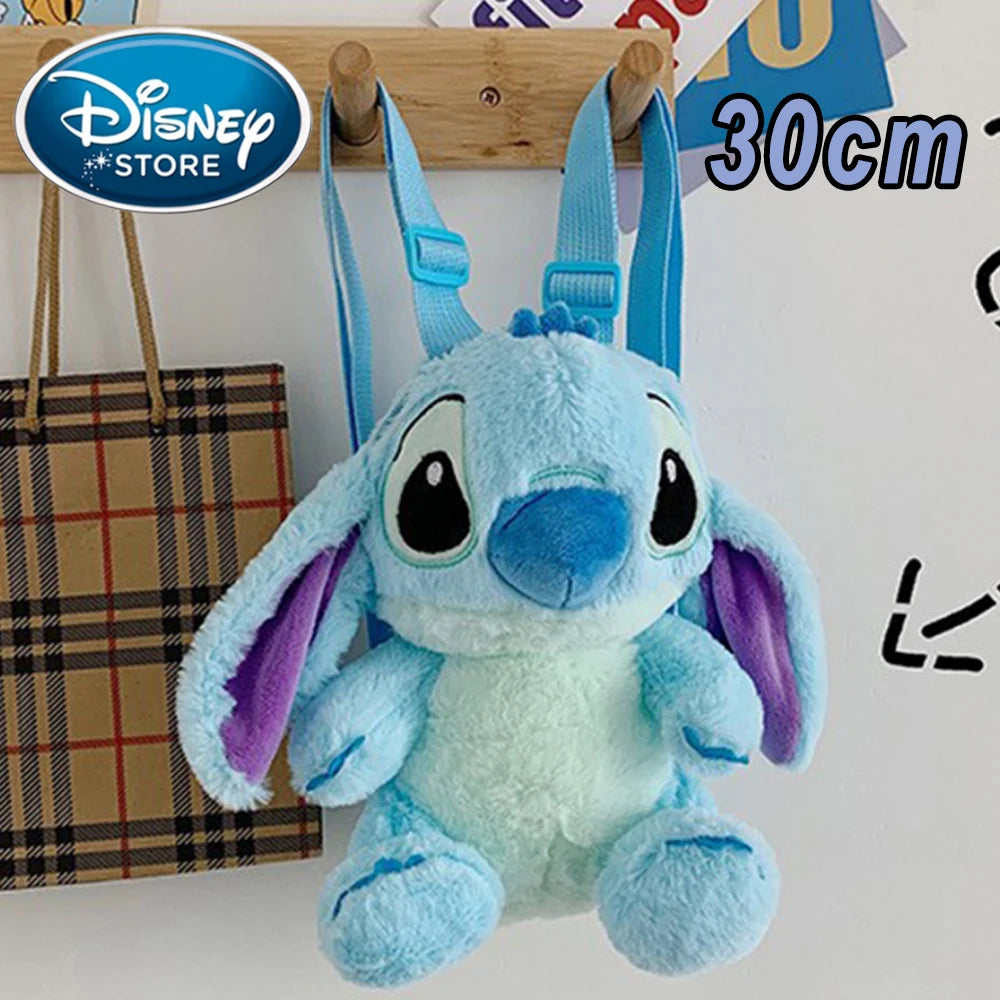 Mochila de Peluche Stitch 2026, Mochila Escolar Japonesa Azul con Diseño Divertido de Stitch, Mochila de Gran Capacidad para Estudiantes, Bolsa de Jardín de Infancia, Regalo para Niños