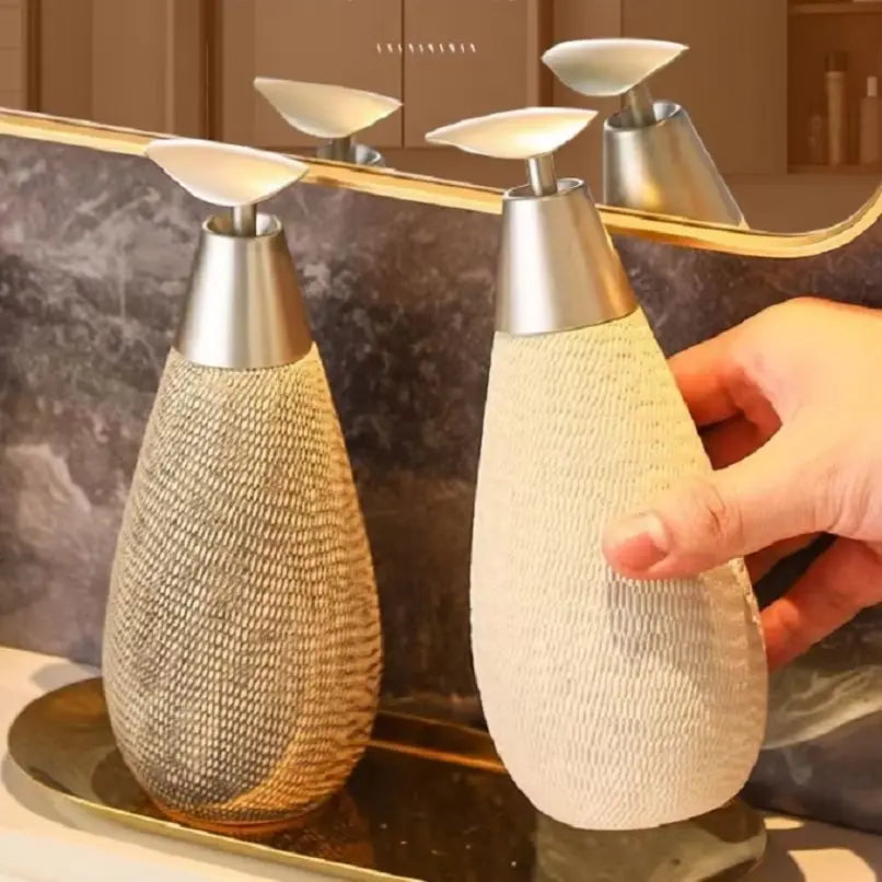 Dispensador de Champú de Cerámica Retro para Baño, Dispensador de Jabón, Dispensador de Desinfectante de Manos, Accesorios de Baño