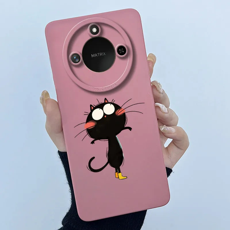 Para Honor X9C Funda de teléfono inteligente X9cSmart Funda de silicona suave dulce moda pintada dibujos animados niños niñas encantadora Funda trasera estampada