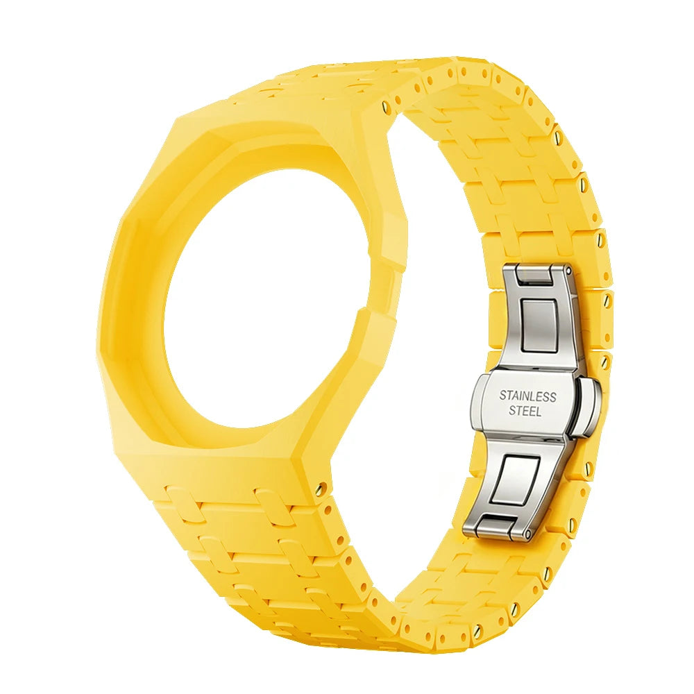 Kit de Modificación de Plástico de Lujo para Reloj Swatch X AP Royal POP, Caja de Reloj Ecológica, Correa de Reloj, Accesorio de Conversión de Reloj de Bolsillo