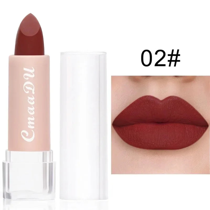 Lápiz Labial de 15 Colores, Impermeable, de Larga Duración, Mate, Terciopelo, Sexy, Rojo, Brillo Labial Nude, Brillo Labial Brillante, Tinte Labial Rojo Intenso, Maquillaje