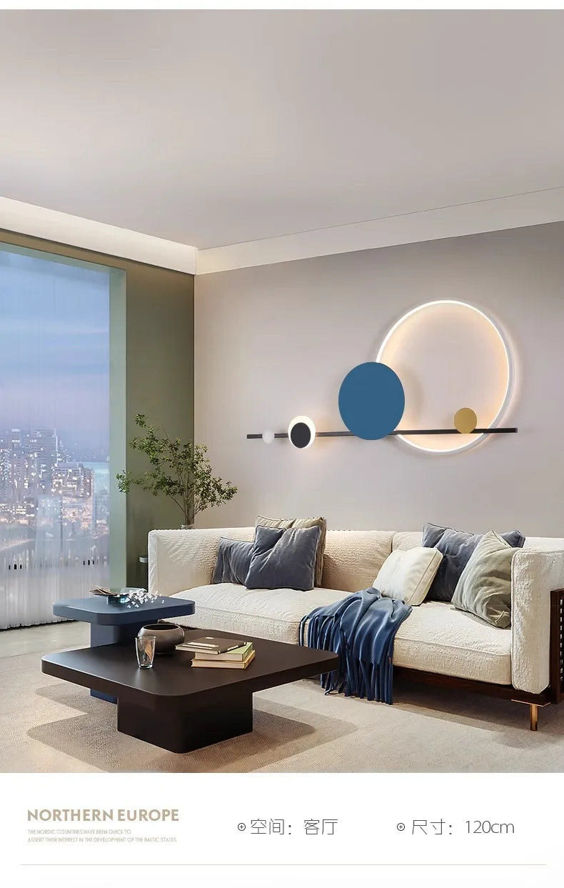 Lámpara LED de pared moderna, ambiente para candelabro de sala de estar, comedor, dormitorio, Hotel, salón, escaleras, pasillo, accesorio de iluminación para decoración del hogar