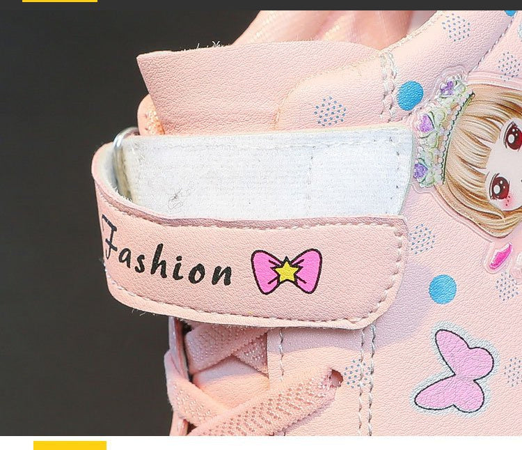 Zapatillas-zapatos informales para chico, zapatillas de deporte para niño, zapatos superiores de cuero para niña, zapatos blancos pequeños para niño, primavera 2023