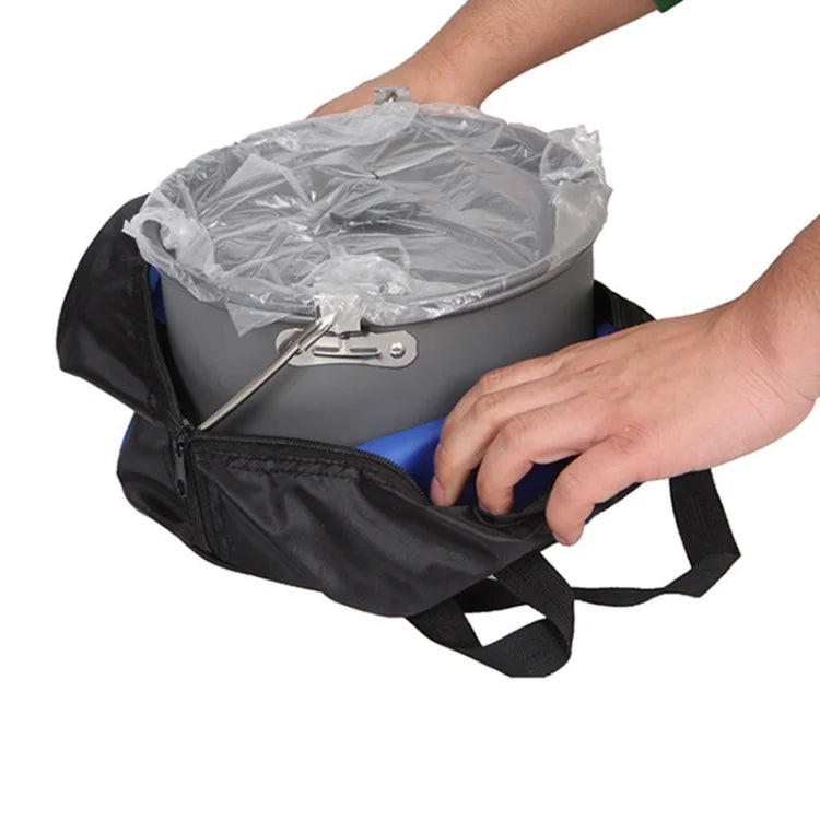 Juego de utensilios de cocina para acampar para 1 a 7 personas, olla y sartén ligeros y portátiles con bolsa de transporte, perfecto para acampar al aire libre
