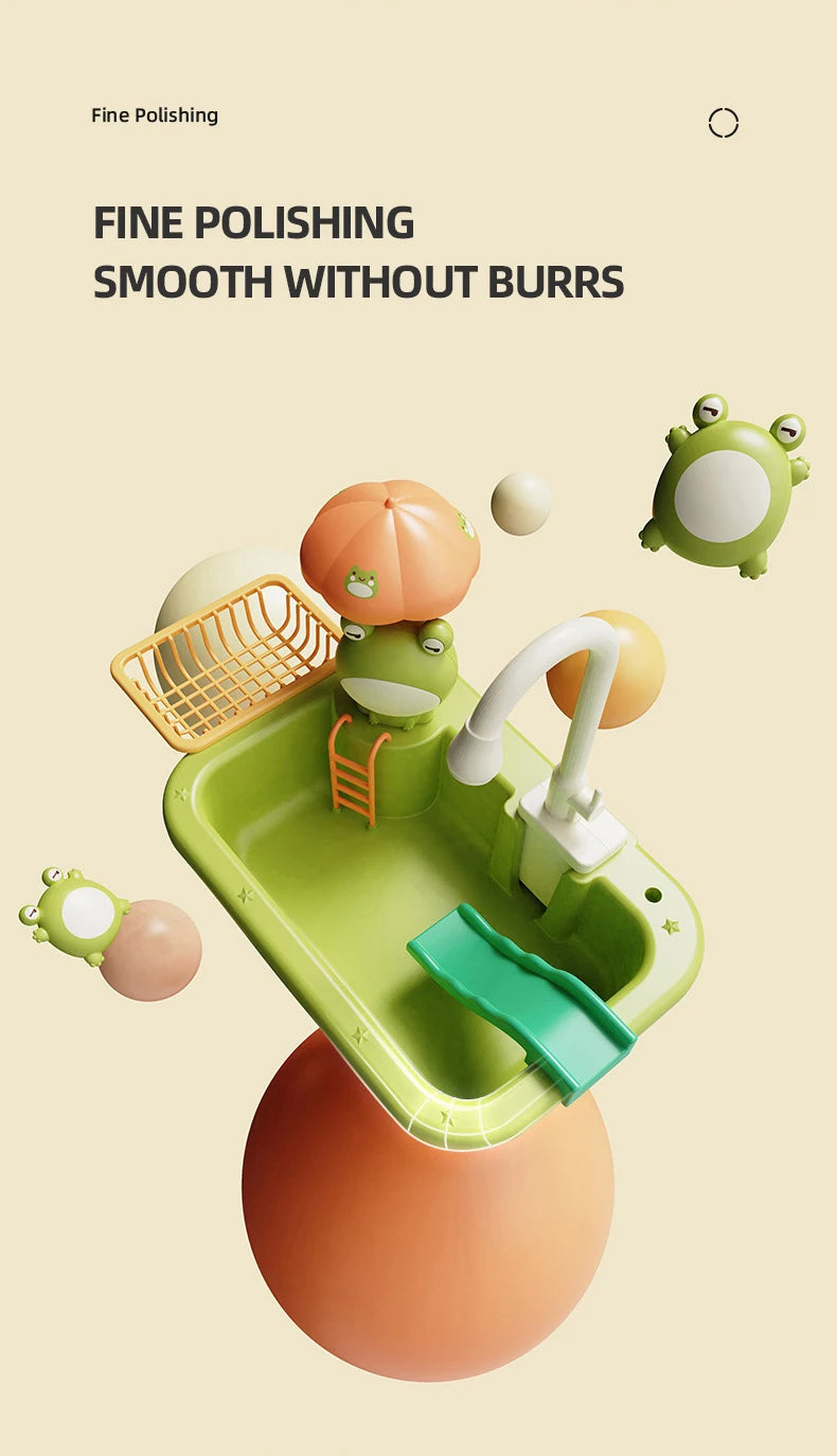 Juguetes de Cocina Eléctrica para Niños y Niñas, Grifo Simulado, Lavavajillas, Juego de Imitación de Cocina, Comida, Verduras, Juego de Roles, Regalos para Niños