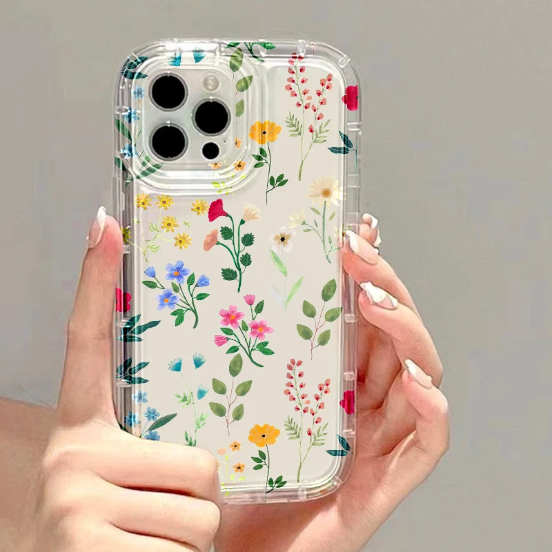 Fundas de teléfono transparentes para iPhone 13, Funda para iPhone 17 Air 16e 15 16 12 11 14 13 Pro Max, Funda de silicona suave con corazón de amor a prueba de golpes