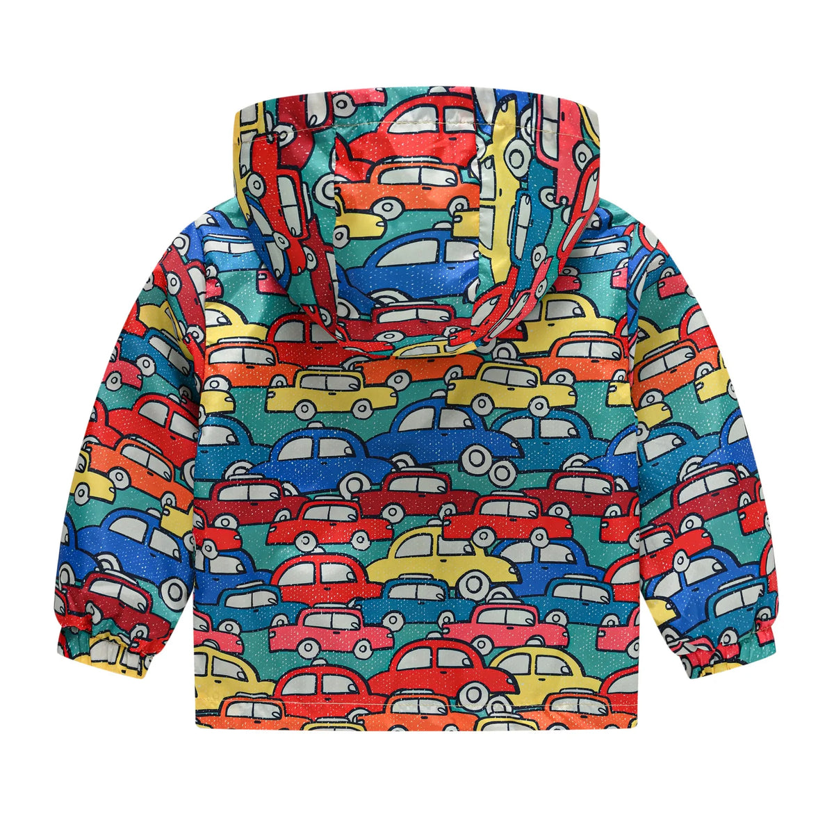 Chaqueta impermeable con capucha para niños y niñas, cortavientos con cremallera y estampado de dinosaurio de dibujos animados, a la moda, novedad