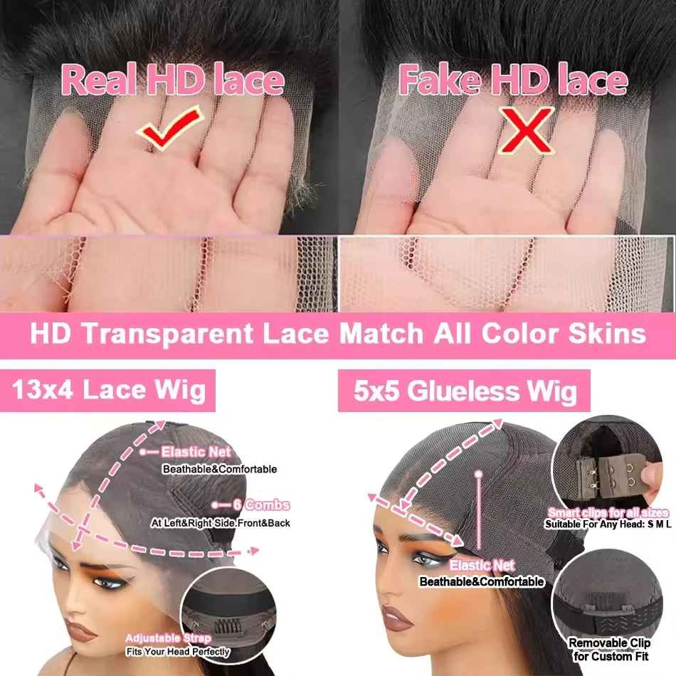 Pelucas de cabello humano liso de 250 densidades, 13x6, 32 y 30 pulgadas, peluca frontal de encaje transparente HD, cabello humano brasileño real para mujeres