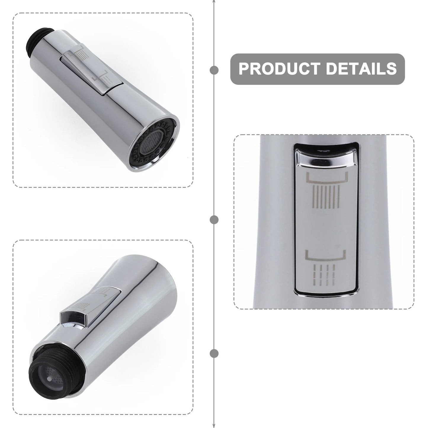 1 grifo, cabezal de ducha, grifo de cocina, cabezal de ducha extraíble, cabezal rociador de agua, mezclador, aireador, productos de baño