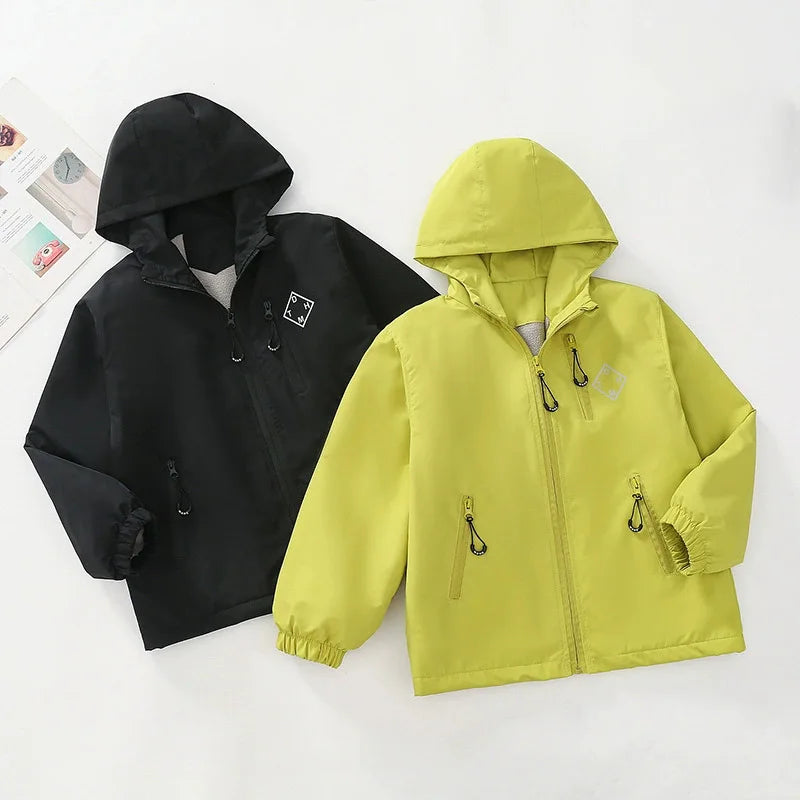Abrigo de Felpa y Algodón para Niños, Otoño-Invierno 2026, Parka para Niños de 4 a 14 Años, Chaqueta con Capucha, Impermeable, Gruesa y Cálida, Cortavientos Informal