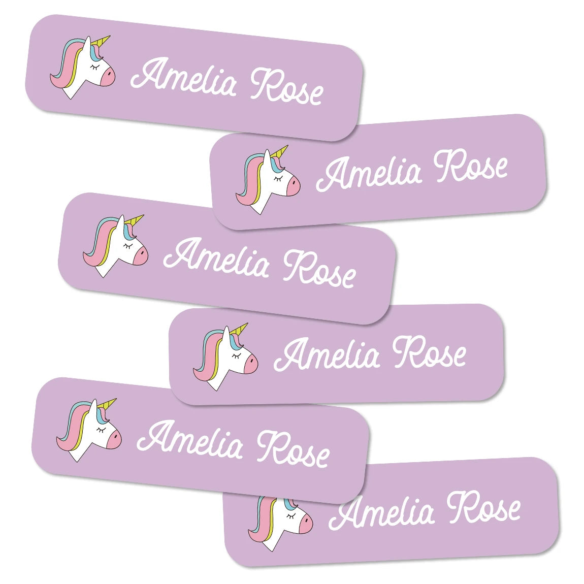 132 pegatinas de nombre personalizadas para niños, etiquetas de nombres impermeables personalizadas para botellas, loncheras, útiles escolares