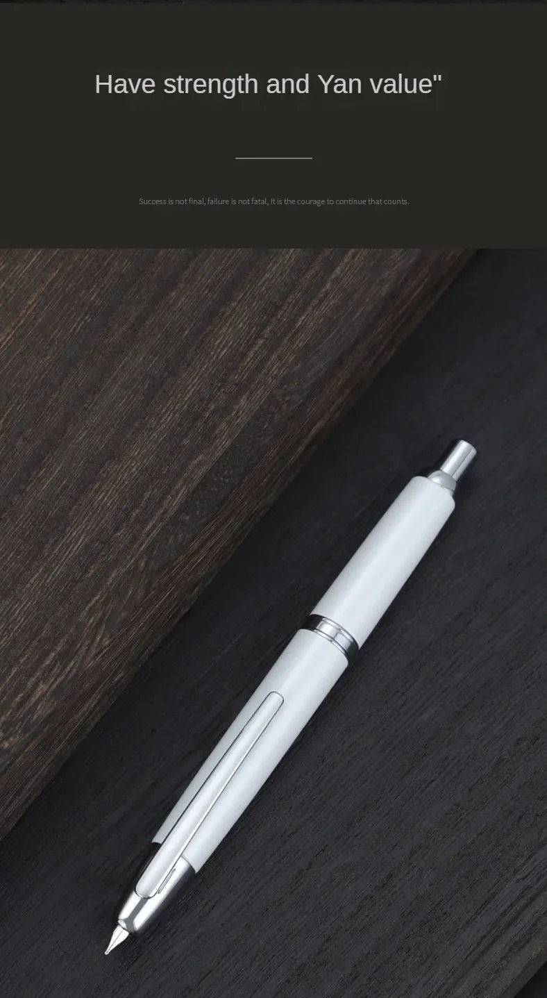 JINHAO 10 pluma estilográfica de prensa, punta retráctil EF/F de Metal con Clip, convertidor de pluma de tinta para escribir, suministros escolares, papelería PK A1 A2