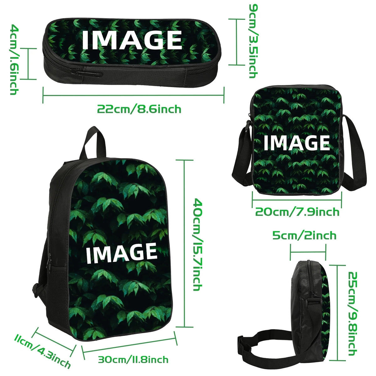 M-Mbappe-Conjunto de 3 uds de mochilas para niños, bolso de hombro para estudiantes, bolsas para lápices, mochila de estrella del fútbol, el mejor regalo