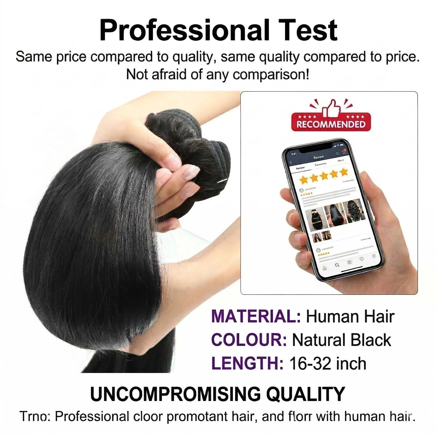 Paquetes de Cabello Humano Liso Natural de 30 y 40 Pulgadas, Extensiones de Cabello Virgen Negro Sin Procesar 14A de Alta Calidad