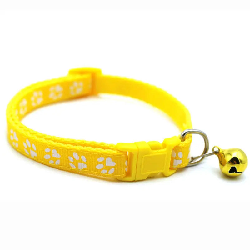 Collar de Moda para Gatos, con Patrón Colorido y Campana, Ajustable, para Gatos y Gatitos, Collar con Anillo DIY, Accesorios para Mascotas