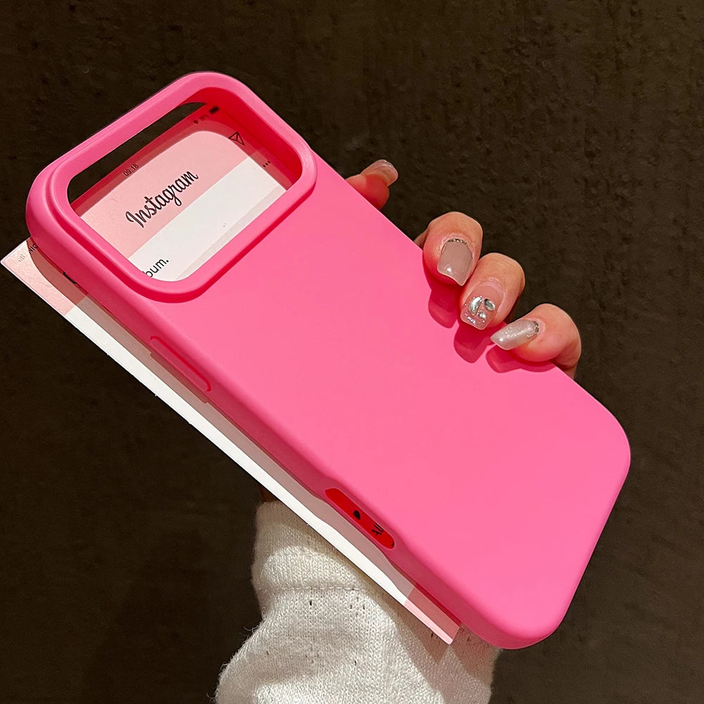 Funda protectora de silicona de Color caramelo para iPhone 17 Pro Max 17 Air 17 Pro, funda trasera de TPU suave mate a prueba de golpes