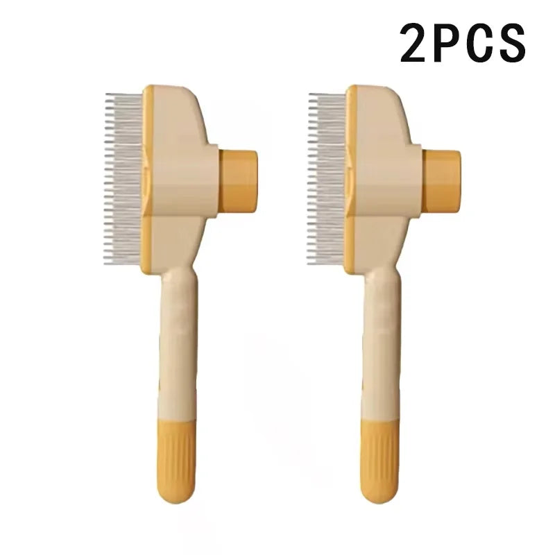 Cepillo para Perros, Removedor de Pelo de Mascotas, Cepillo Autolimpiante con un Botón, Cepillo de Masaje para Perros y Gatos, Productos para el Cuidado de Mascotas