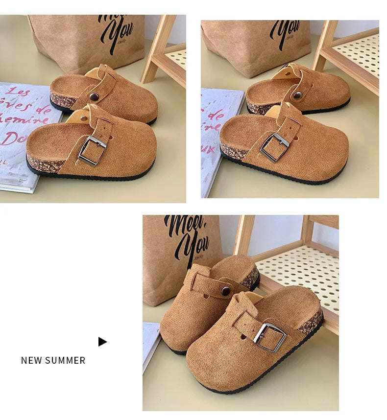 2025 primavera nuevos zapatos de cuero para niños para niñas moda estilo coreano suave antideslizante elegante versátil transpirable pisos