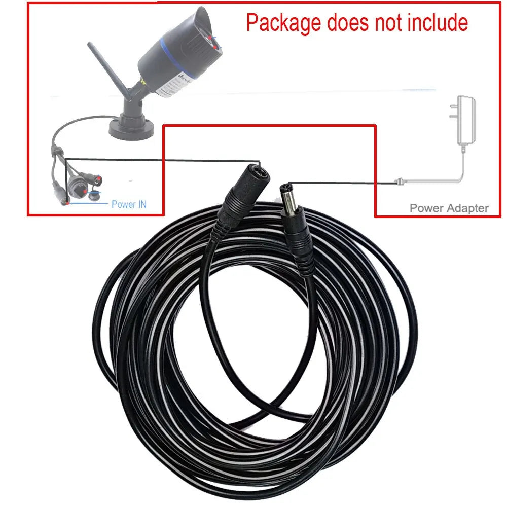 10M/5M 5,5mm * 2,1mm conector de alimentación CC Cable de extensión adaptador Jack Cable DC hembra macho extensión enchufe externo