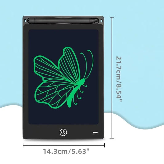 1 tableta LCD de 8,5" para dibujar y escribir para niños: portátil, segura y perfecta como regalo de cumpleaños, Navidad o Halloween