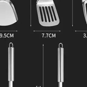 Utensilios de cocina, utensilios de cocina, pala de acero inoxidable, cuchara para sopa, utensilios giratorios, vajilla, herramienta de cocina, utensilios de cocina