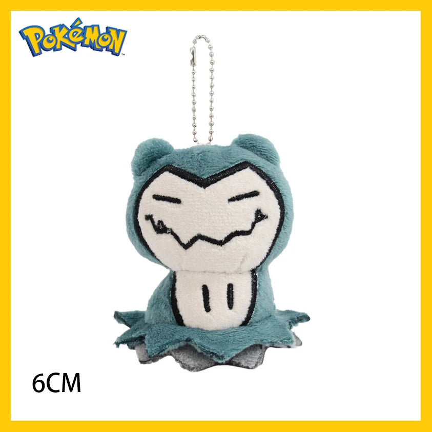 Llavero de peluche Mimikyu Eevee, colgante de anime de Pocket Monster con personajes de Eeveelution y Snorlax, para coleccionistas, regalo y decoración para fans de Sylveon