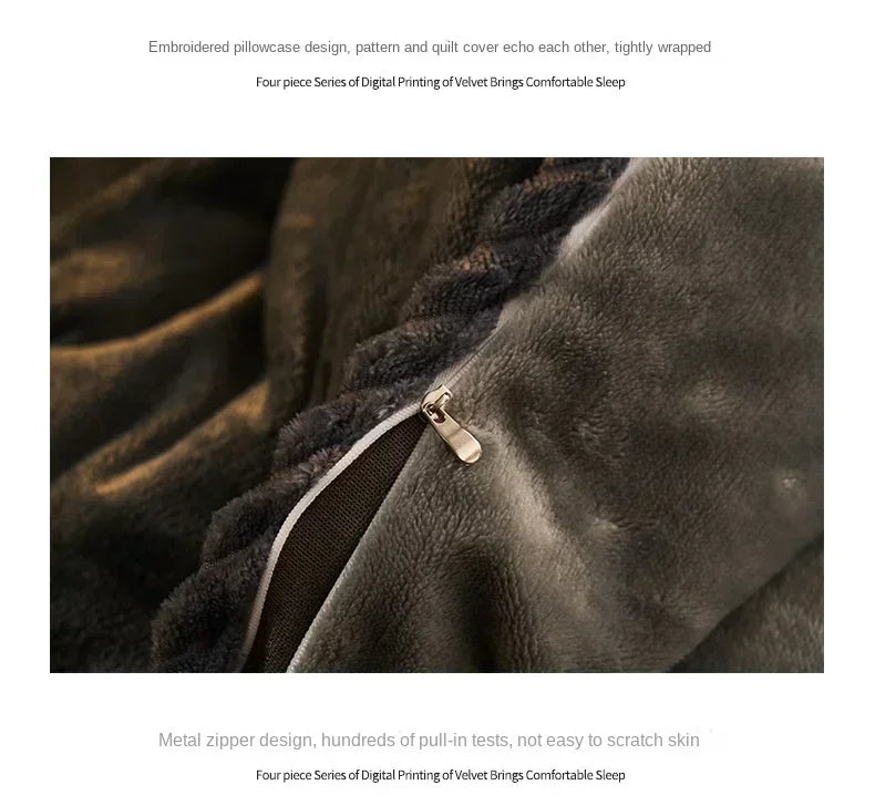 Funda nórdica de felpa para cama de pareja, colchas para cama individual, doble, Queen, King, Velvect, cálida y suave, nórdica, para invierno