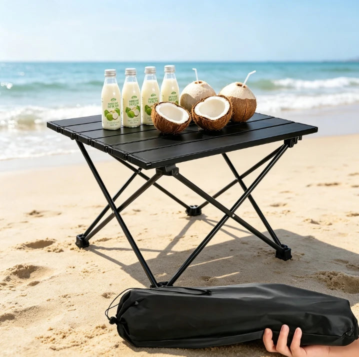 Mesa Plegable Compacta para Exteriores, Mesa de Camping Portátil, Mini Mesa de Picnic para Playa, Equipo Ligero y Portátil, Mesa Pequeña para Exteriores