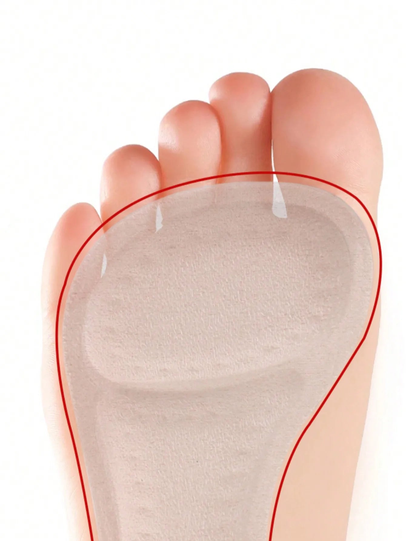 1 par de plantillas antideslizantes que absorben los golpes para mujer |   Cojines de zapatos autoadhesivos suaves con control de olores para tacones altos y bombas