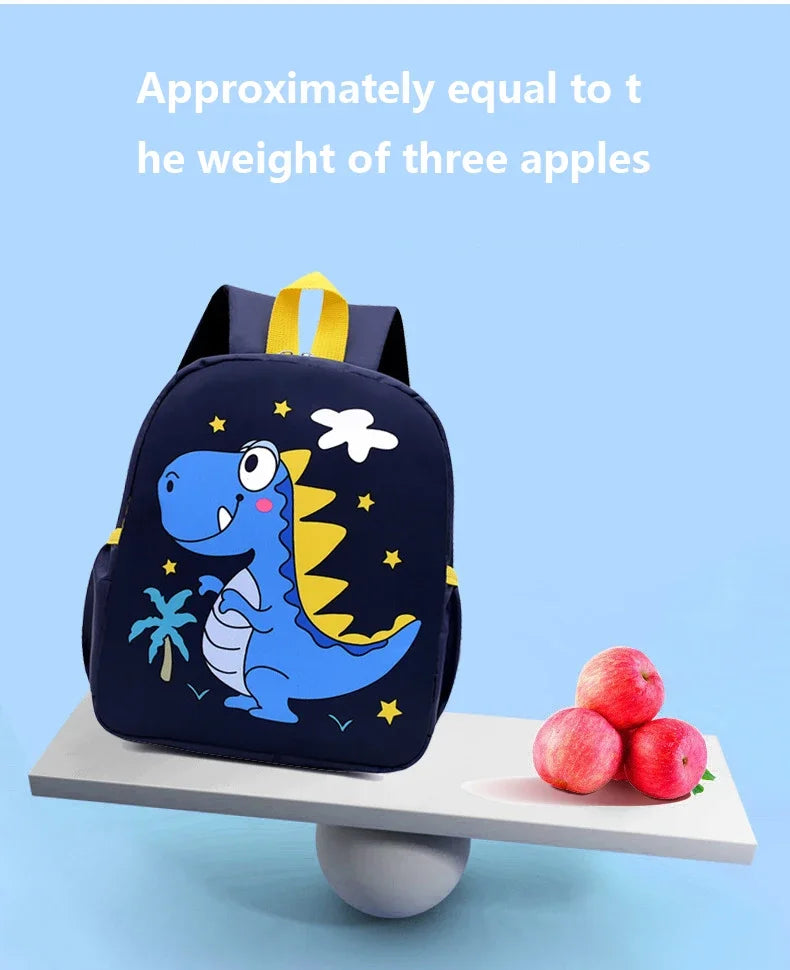 Mochilas bonitas de dinosaurio de dibujos animados para bebé, mochila escolar para guardería, mochilas escolares para niños y niñas, mochila ajustable con animales para chico