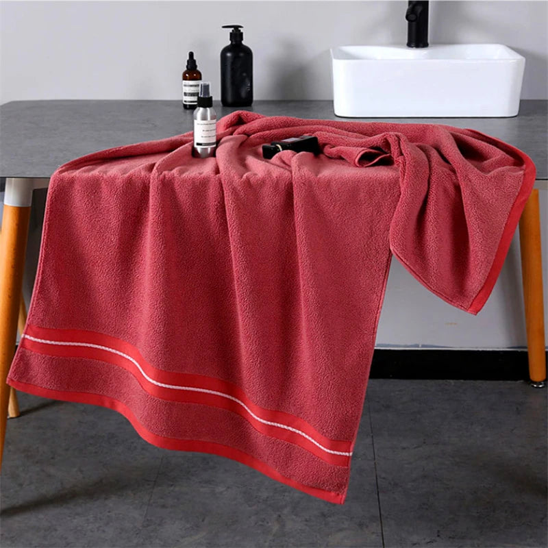 Toalla de algodón puro, toallas absorbentes para adultos, Color sólido, toalla de ducha de mano suave y absorbente para la cara, 34x74cm